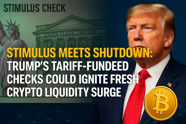 Stimulus Meets Shutdown: Trump’s Tariff-Funded Checks Could Ignite Fresh Crypto Liquidity Surge