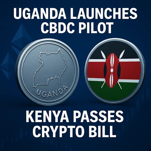 Uganda Launches CBDC Pilot Backed by Treasury Bonds as Kenya’s Crypto Bill Nears Final Approval