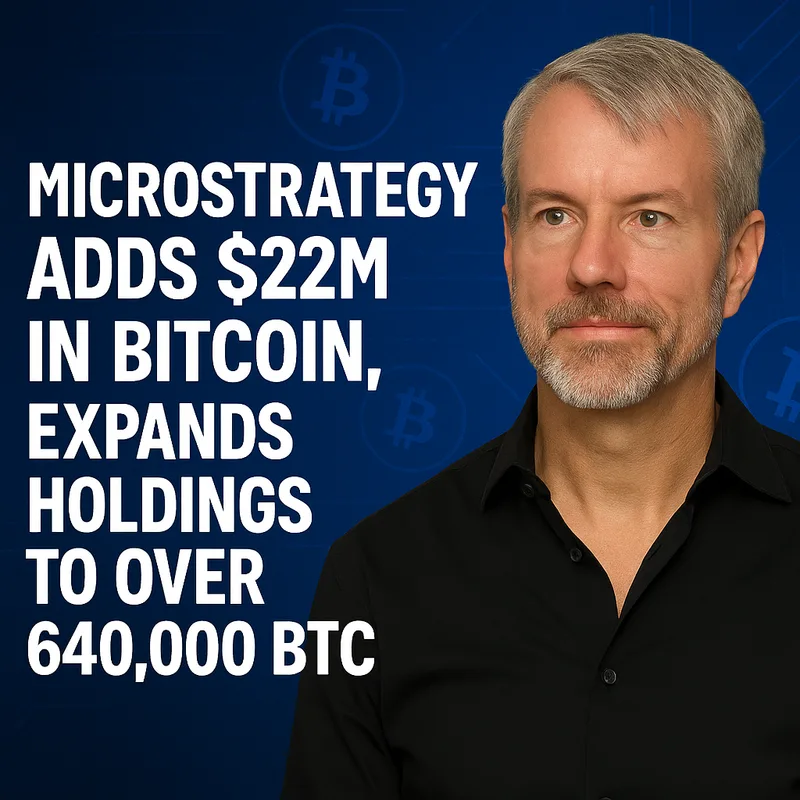 MicroStrategy Adds $22M in Bitcoin, Expands Holdings to Over 640,000 BTC