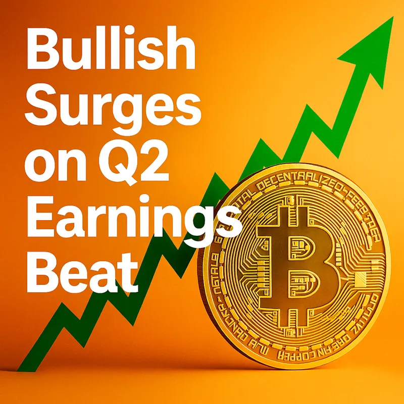 Bullish Surges on Q2 Earnings Beat as Trading Volumes and Crypto Sales Climb