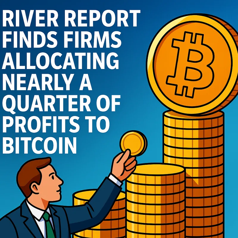River report finds firms allocating nearly a quarter of profits to Bitcoin.
