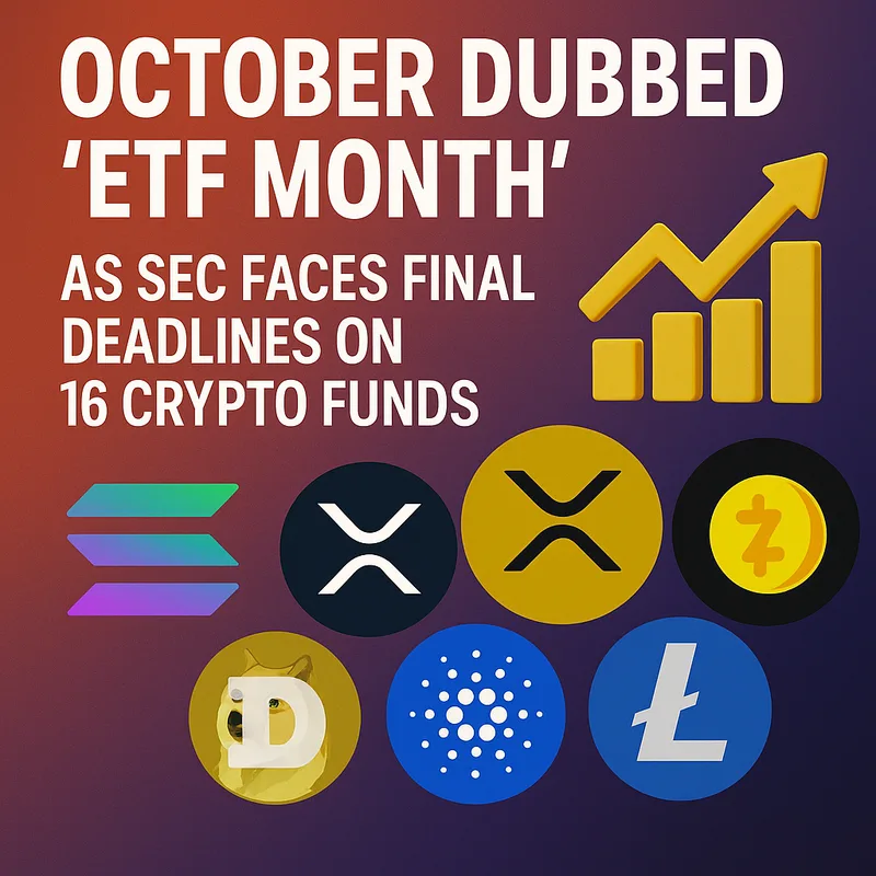 October Dubbed ‘ETF Month’ as SEC Faces Final Deadlines on 16 Crypto Funds