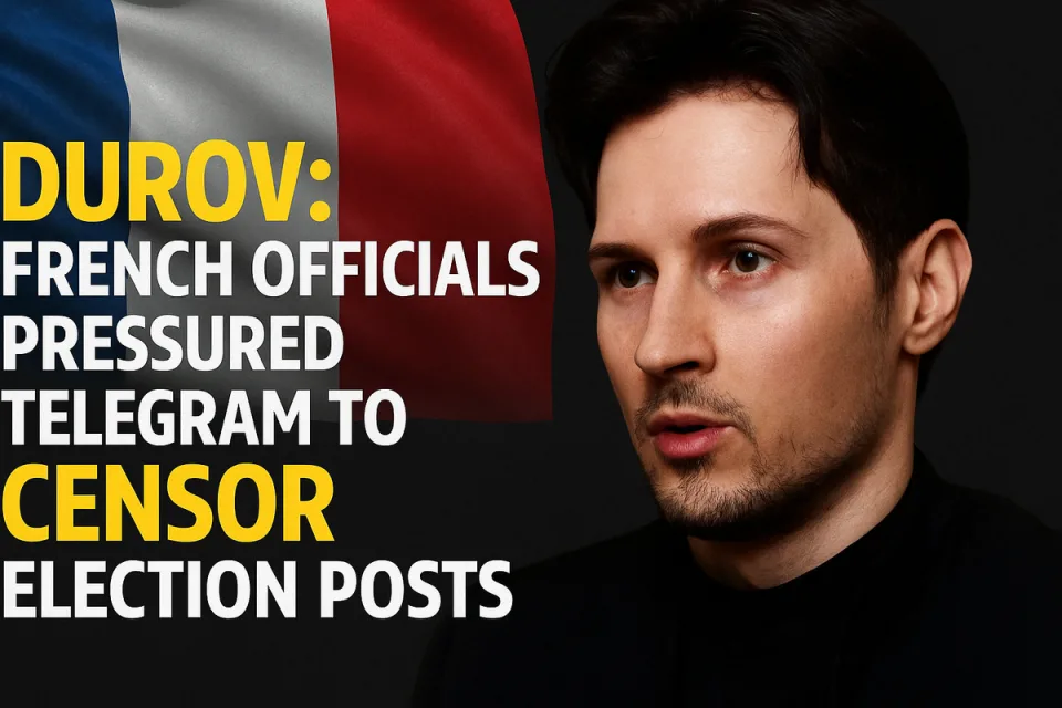 Durov: France Tried to Censor Telegram on Moldova Election
