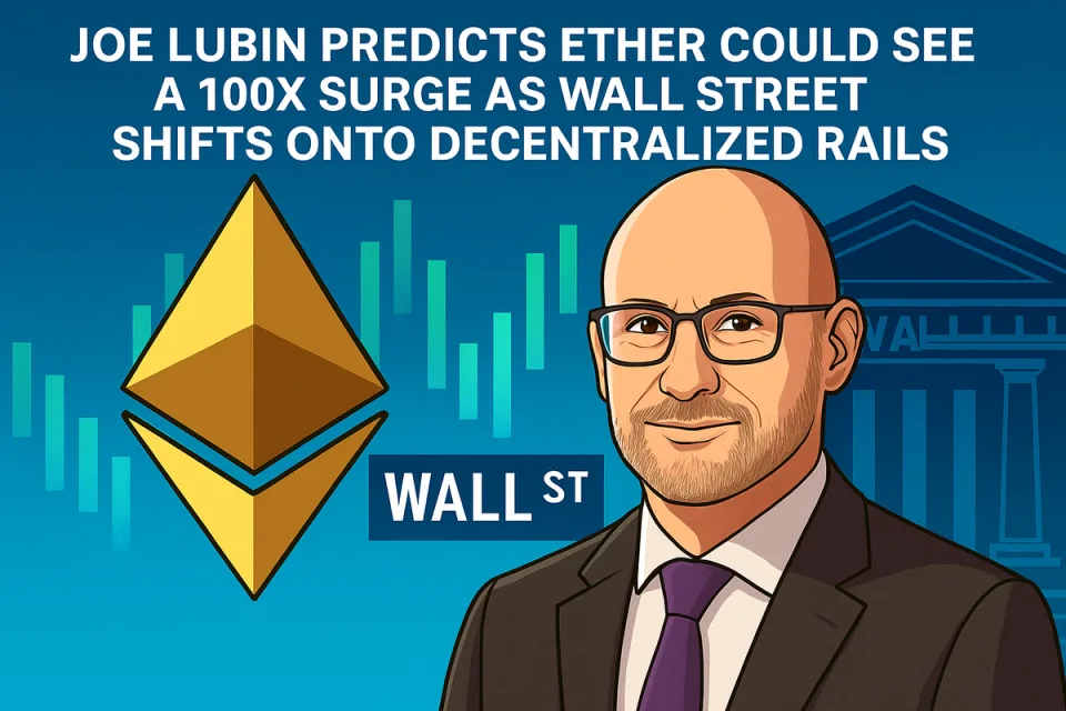 Joe Lubin predicts Ether could see a 100x surge as Wall Street shifts onto decentralized rails.
