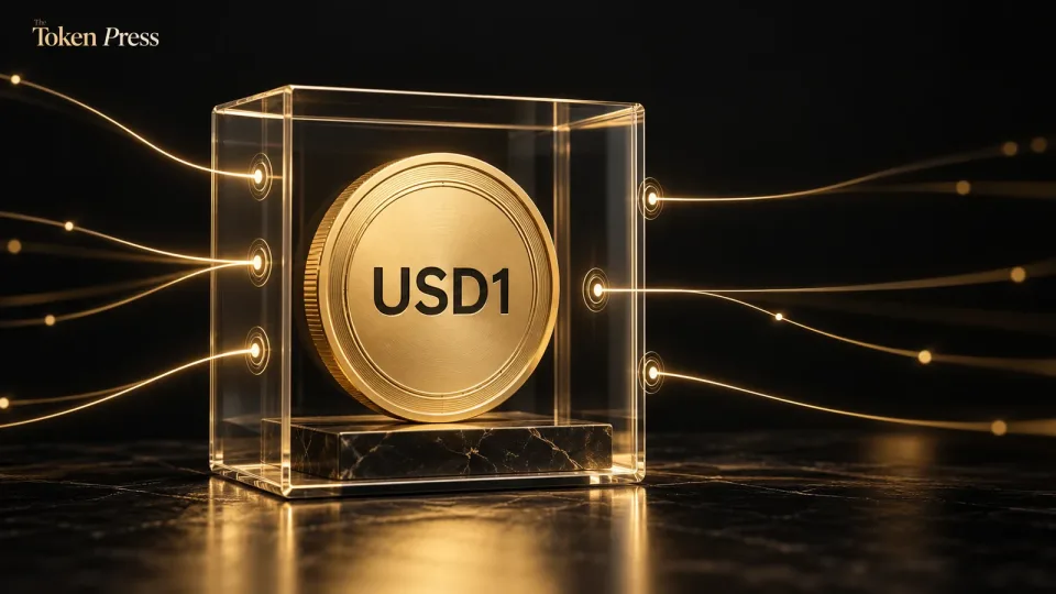 Conceptual USD1 token and targeted address-control barrier.